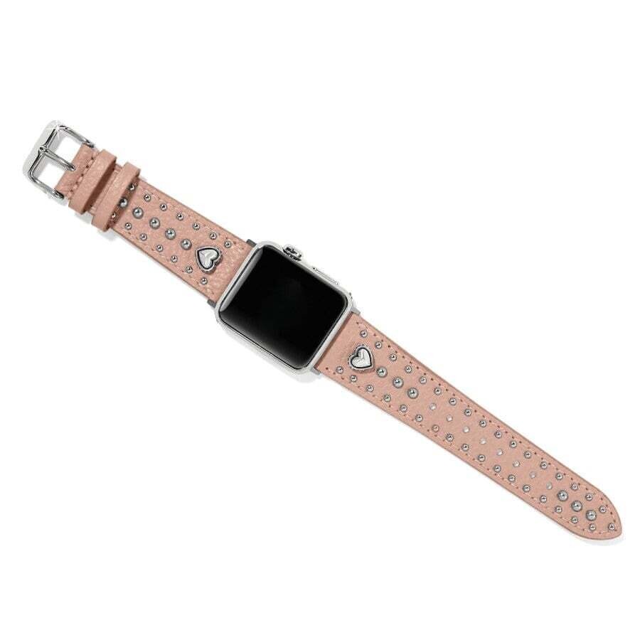 Pretty Tough Heart Pink Leather Watch Band