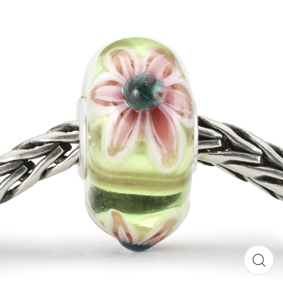 Pink Flower Bead