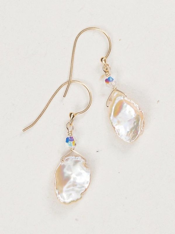 Margo Blush Pearl Gold Earrings