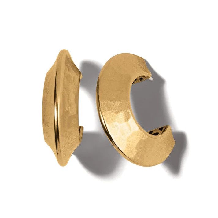 Mystic Moon Gold Hoop