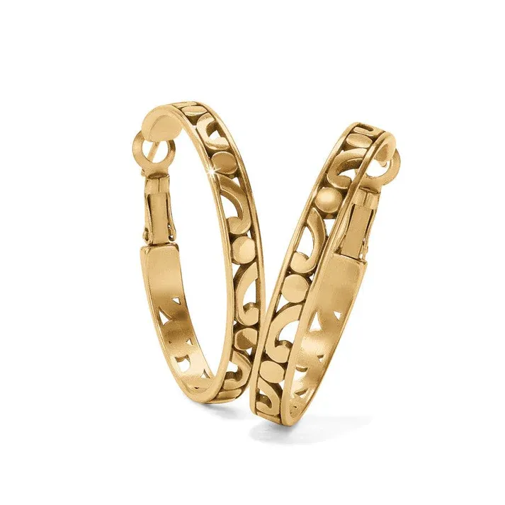 Contempo Gold Hoops Medium