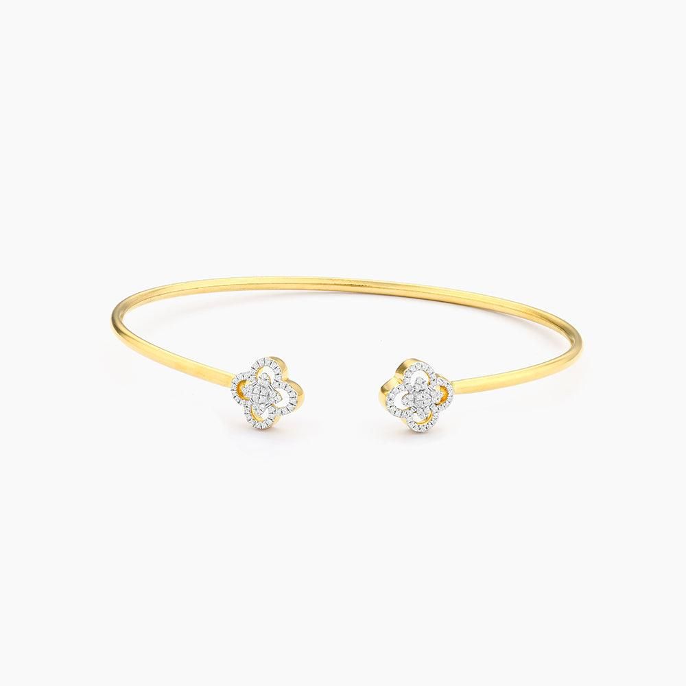 WildFlower Flexi Cuff Bracelet Gold
