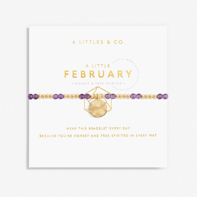 A Little February Bracelet Gold