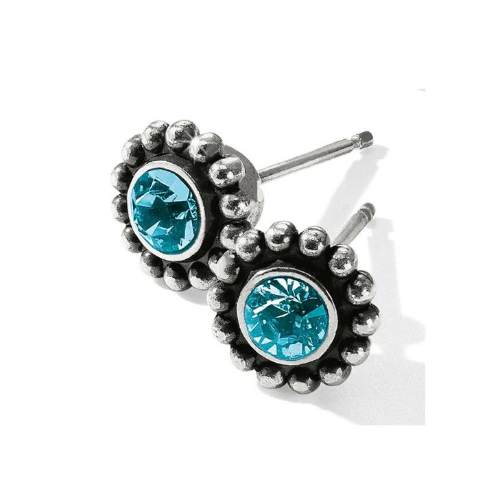 Twinkle Blue Zircon Mini Post Earrings