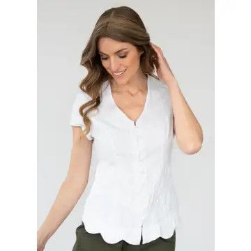 Jada White Cotton Top