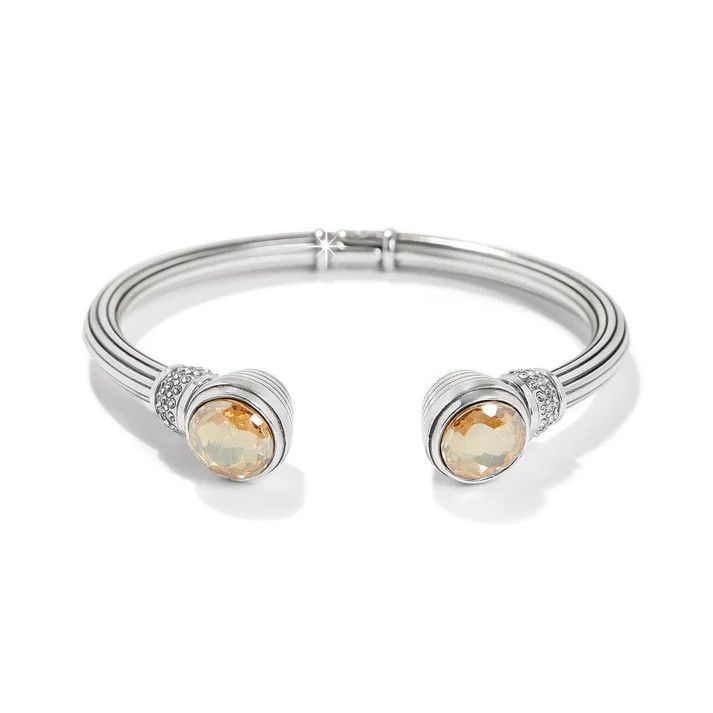Meridian Aurora Petite Hinge Bangle-Champagne