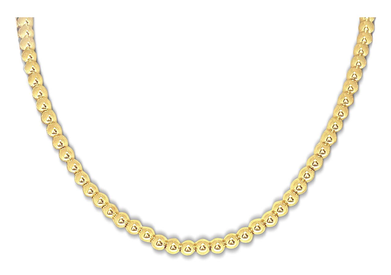 Ball Chain Necklace Gold 5mm 16-18