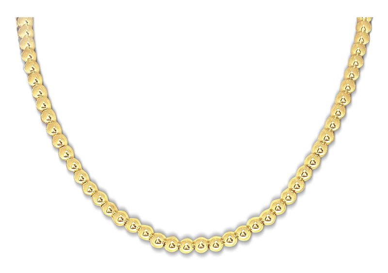 Ball Chain Necklace Gold 5mm 16-18