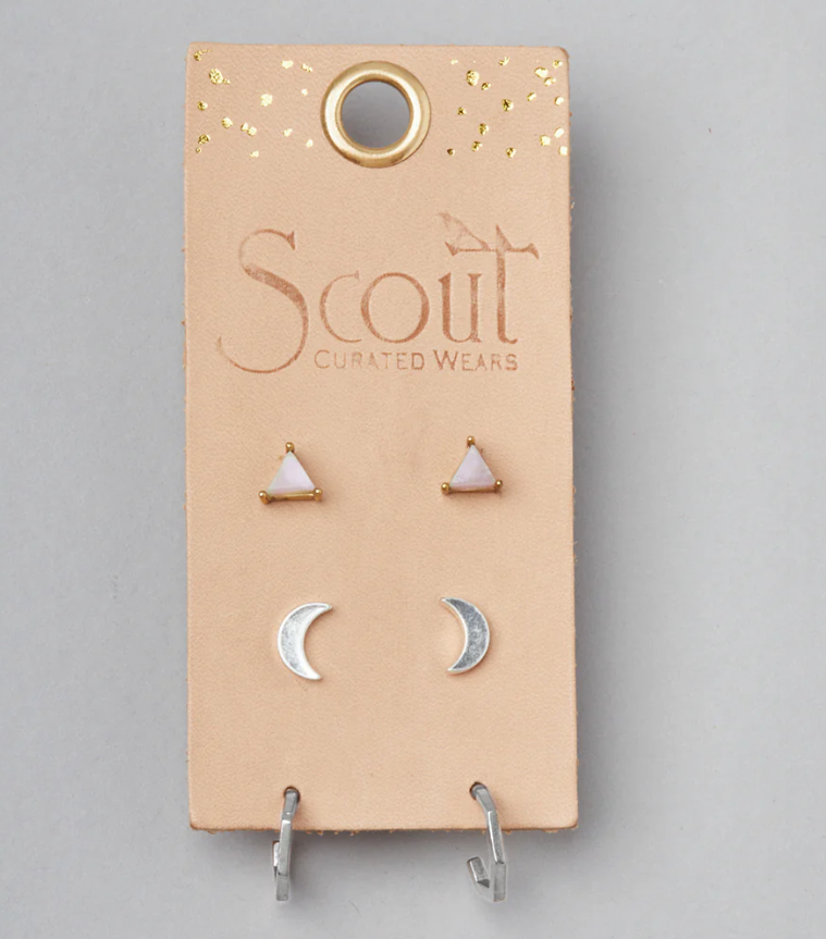 Ella Stud Trio Silver