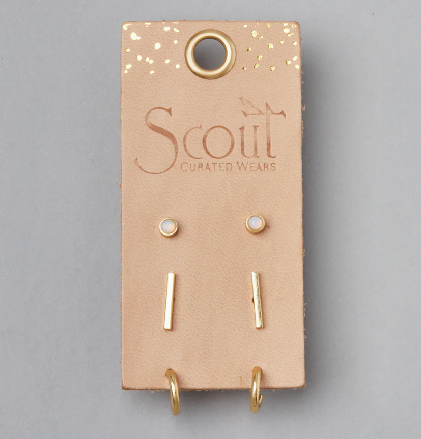 Scarlett Stud Trio Gold