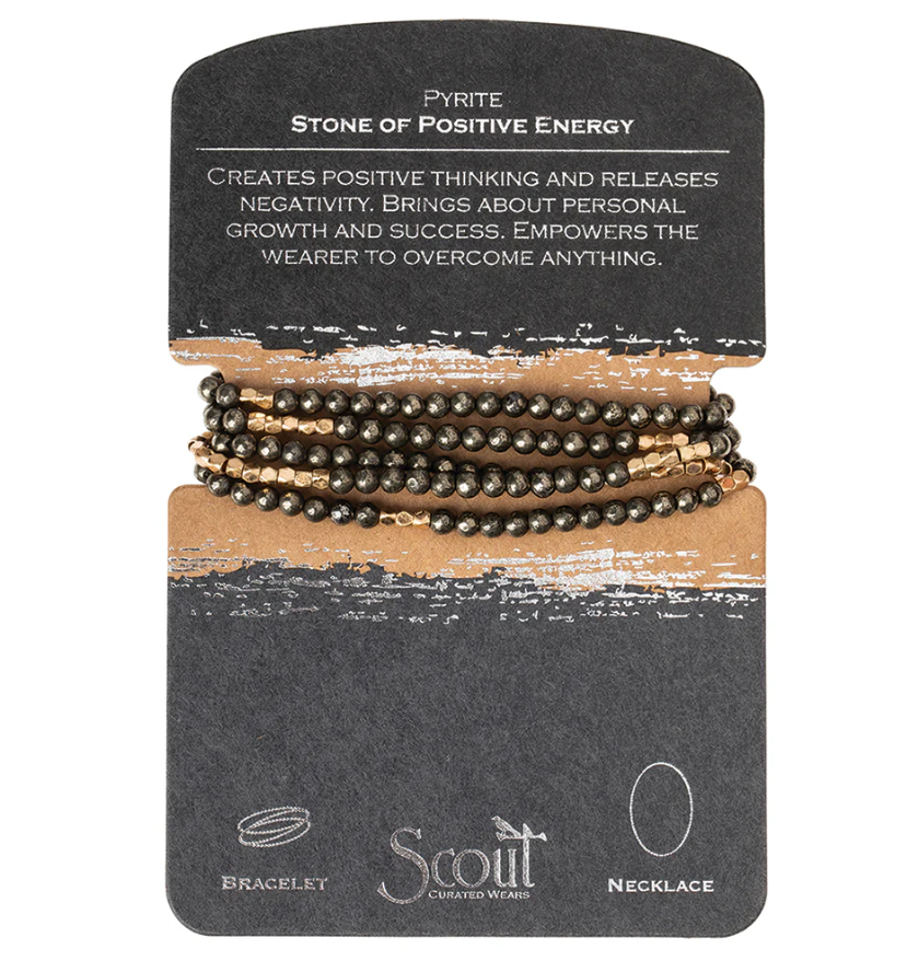 Pyrite Wrap Bracelet/Necklace