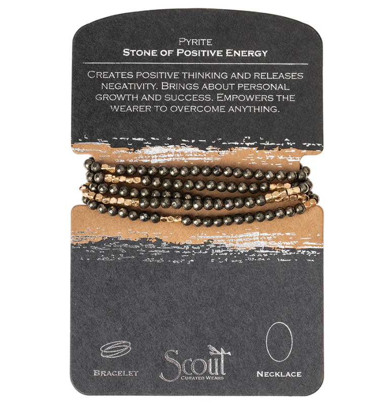 Pyrite Wrap Bracelet/Necklace