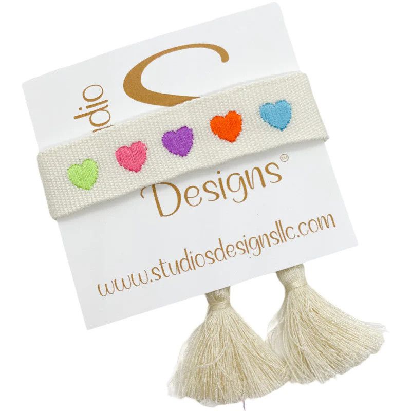 Embroidered Tassel Bracelet