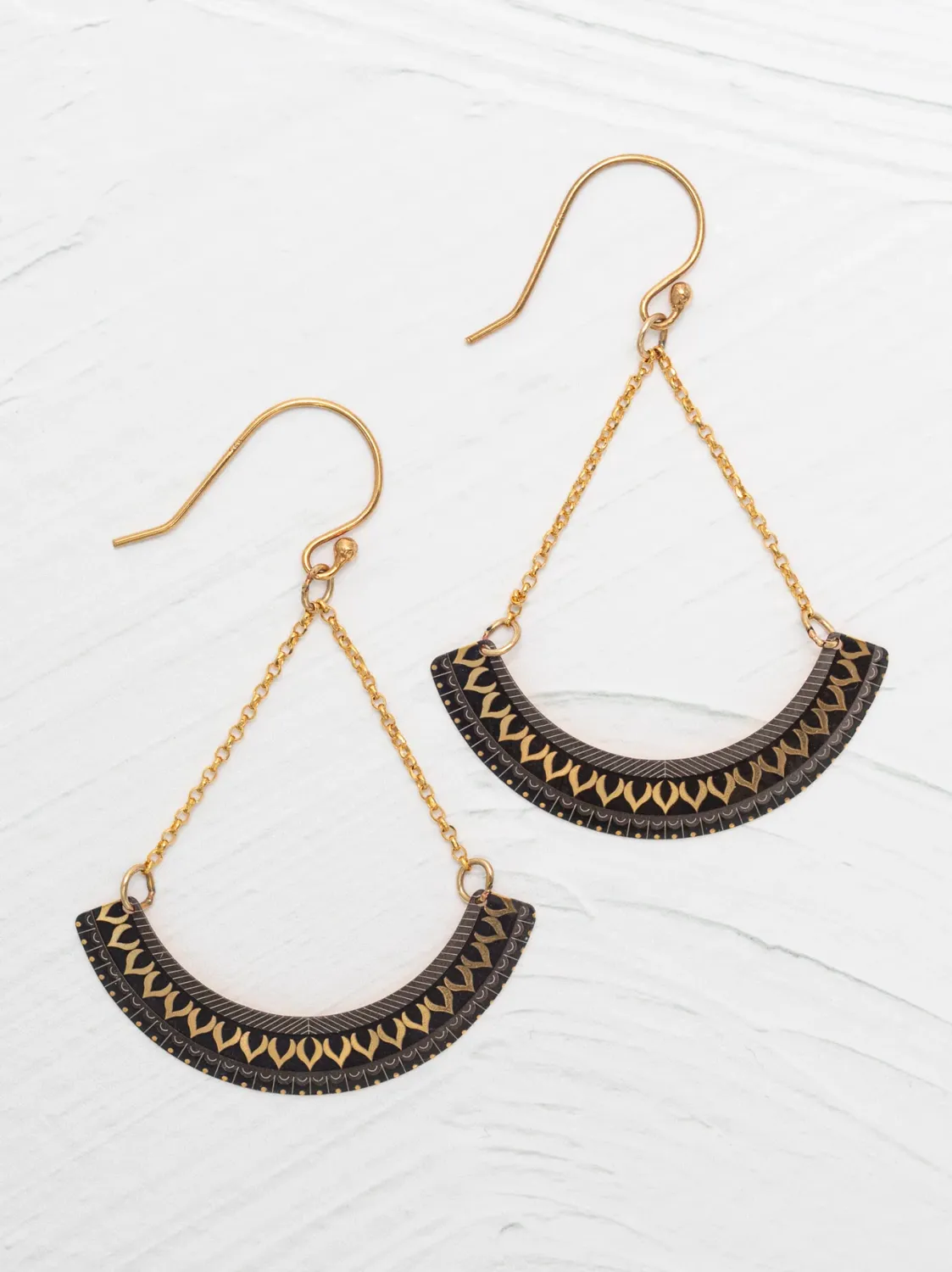 Willow Weave Earrings Amber Waves