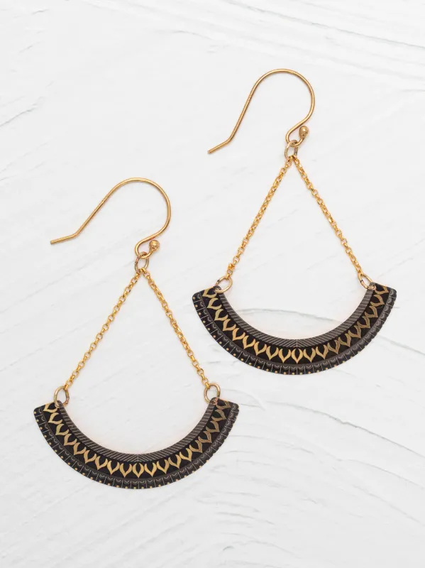 Willow Weave Earrings Amber Waves