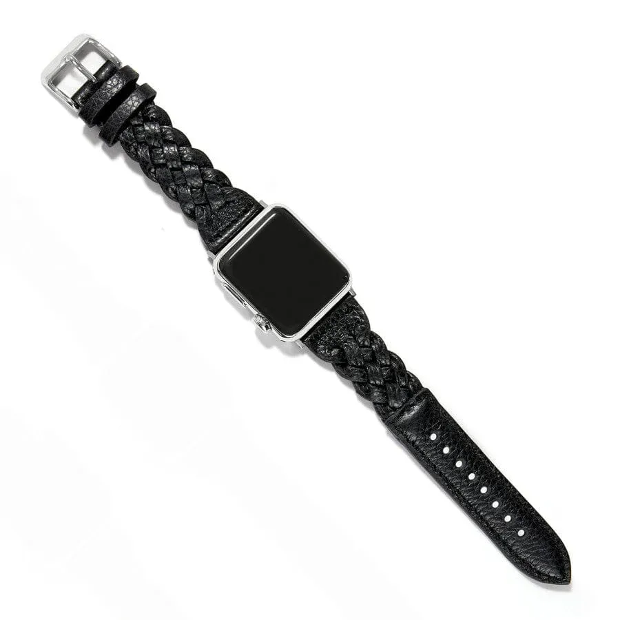 Sutton Braided Leather Band, Color: Black