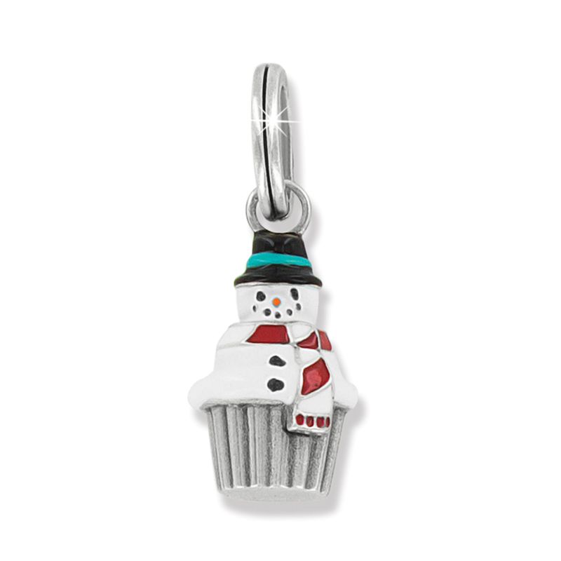 Snowman Cupcake charm