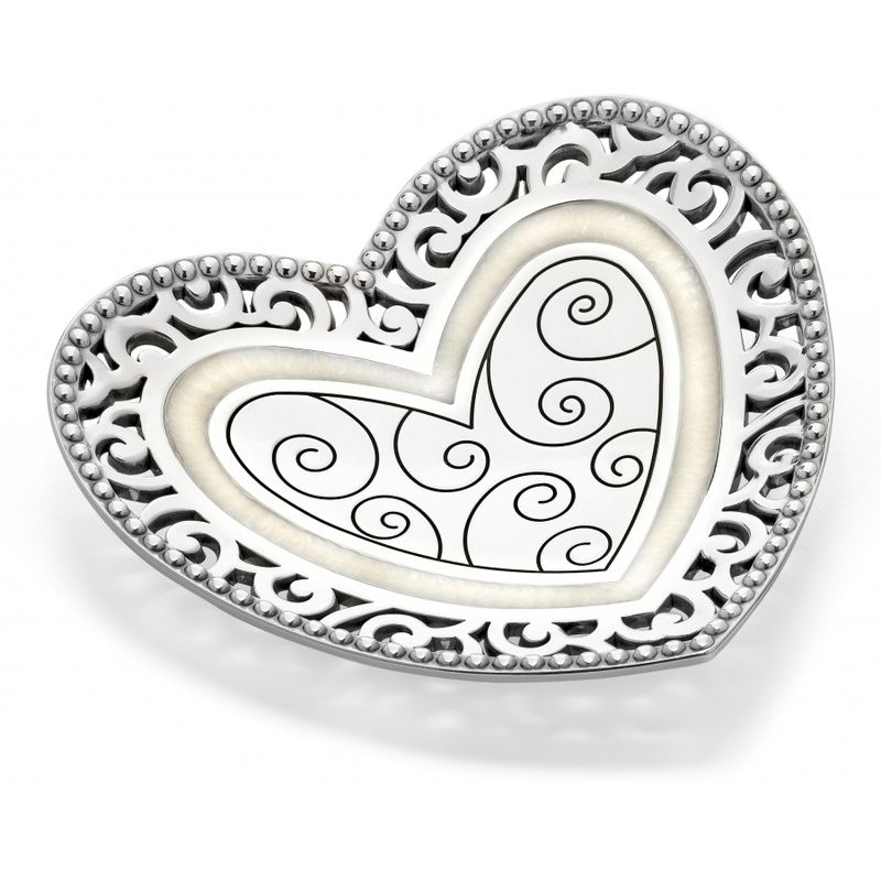 Lacie Daisy Trinket Tray Silver