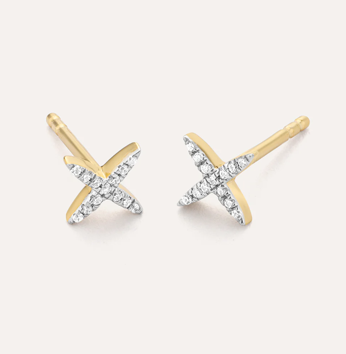 Star Wishes Stud Earrings Gold