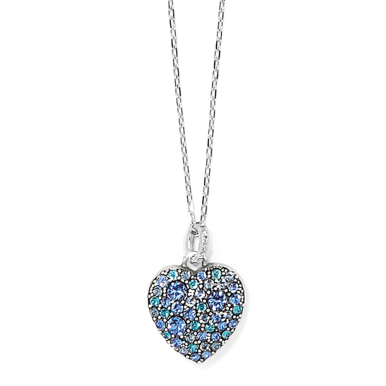 Sweet Love Necklace Silver Sapphire