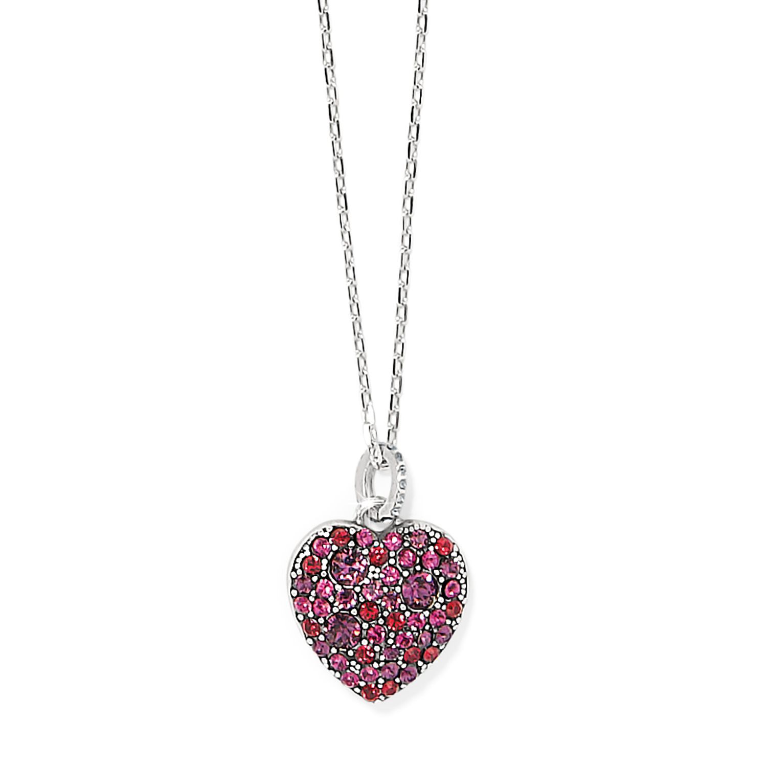 Sweet Love Necklace Silver Ruby