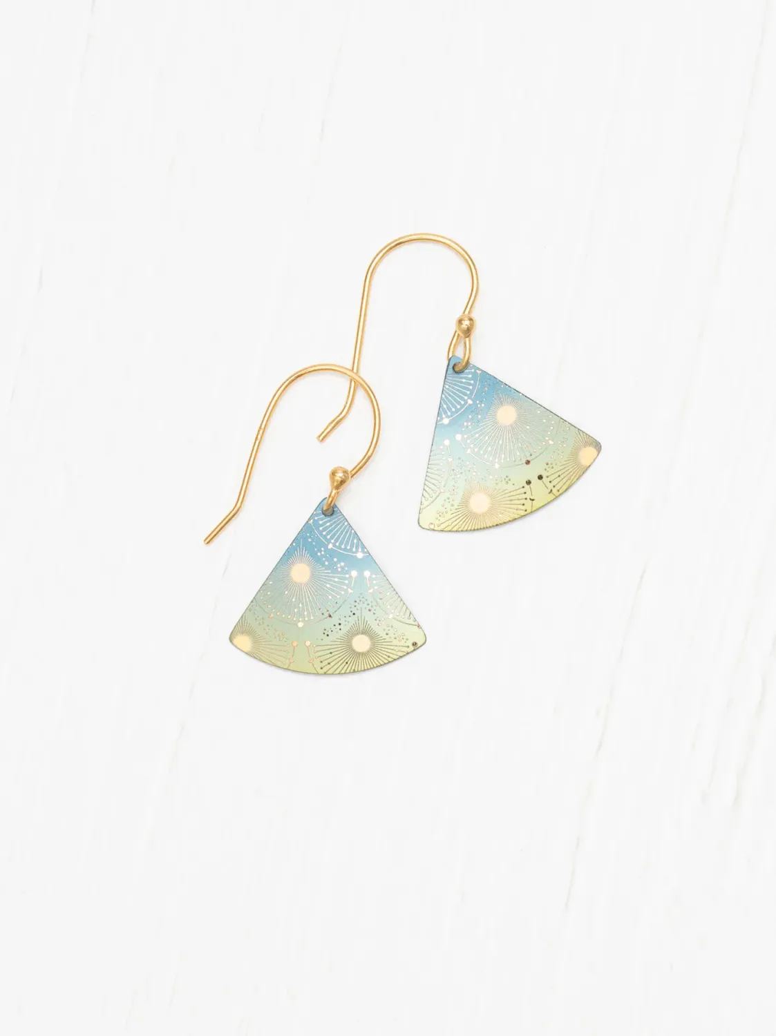 Halley Earrings-Blue/Gold