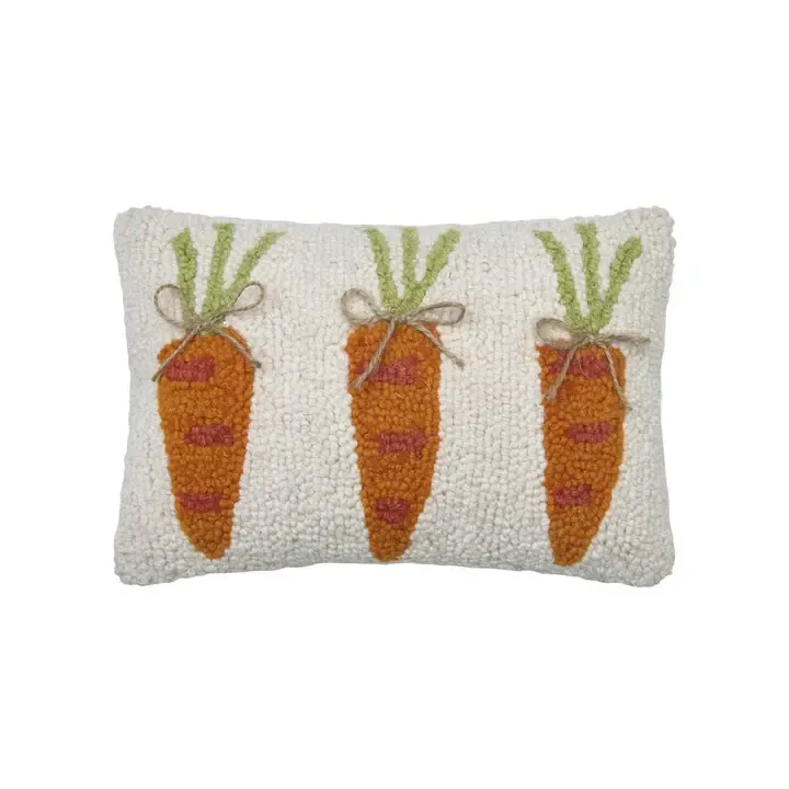 Carrot Pillow 3 8X12&quot;