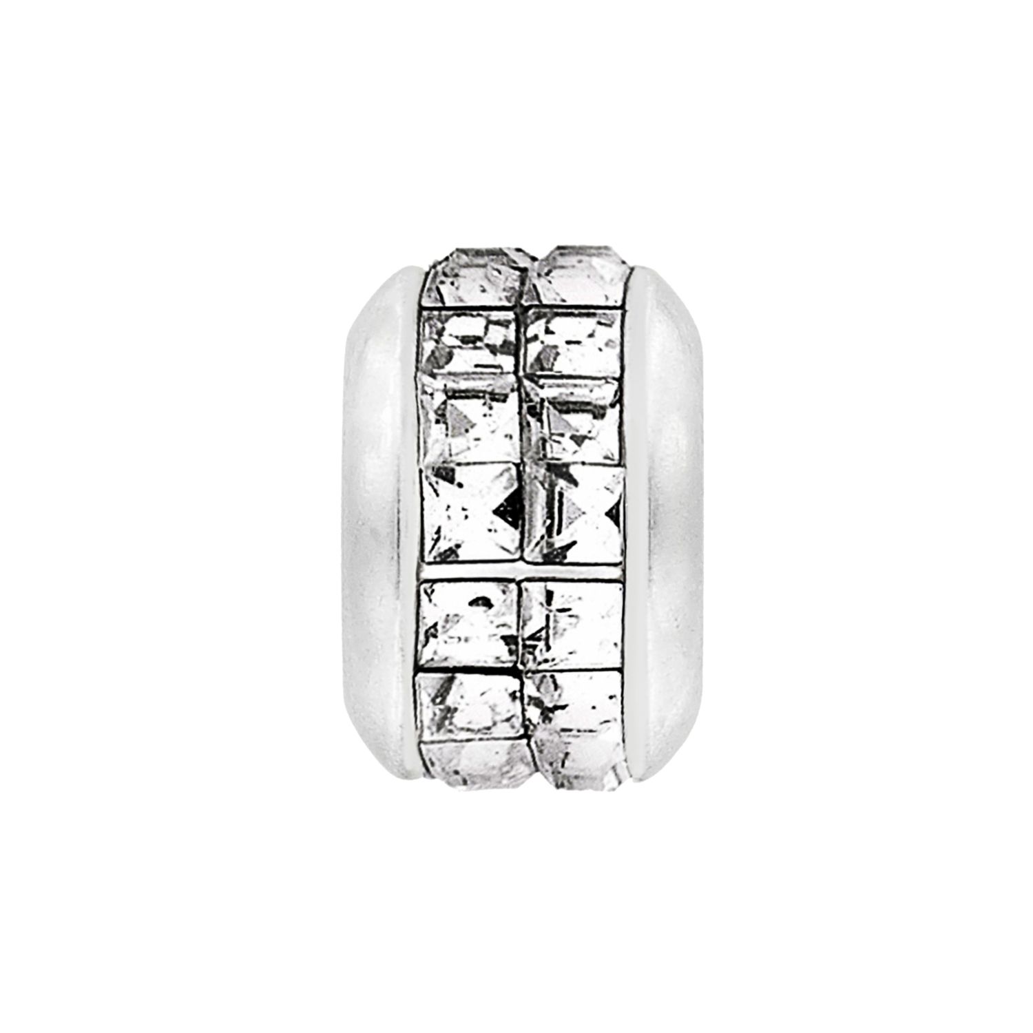 Silver Satin Spectrum Bead