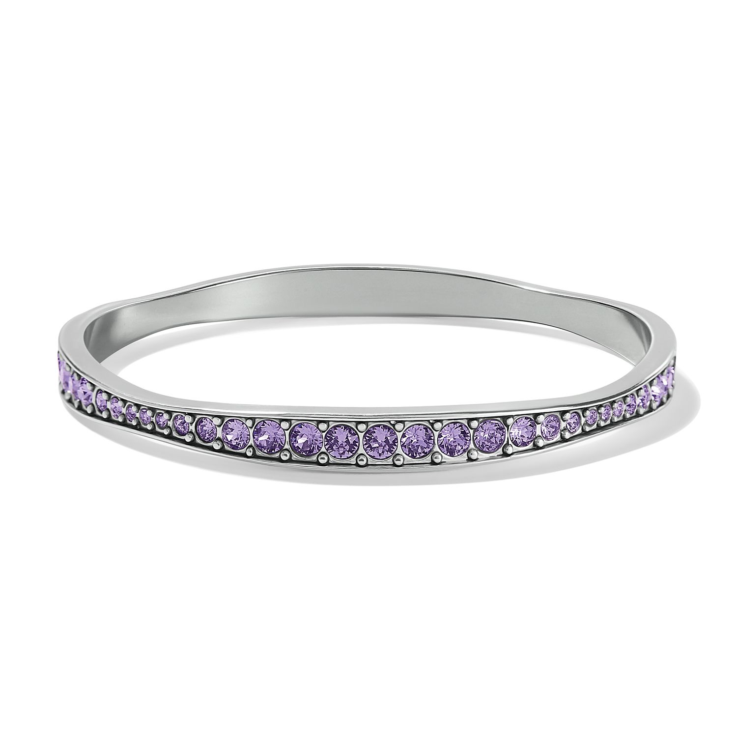 Light Hearted Crystal Bangle (Tanzanite)