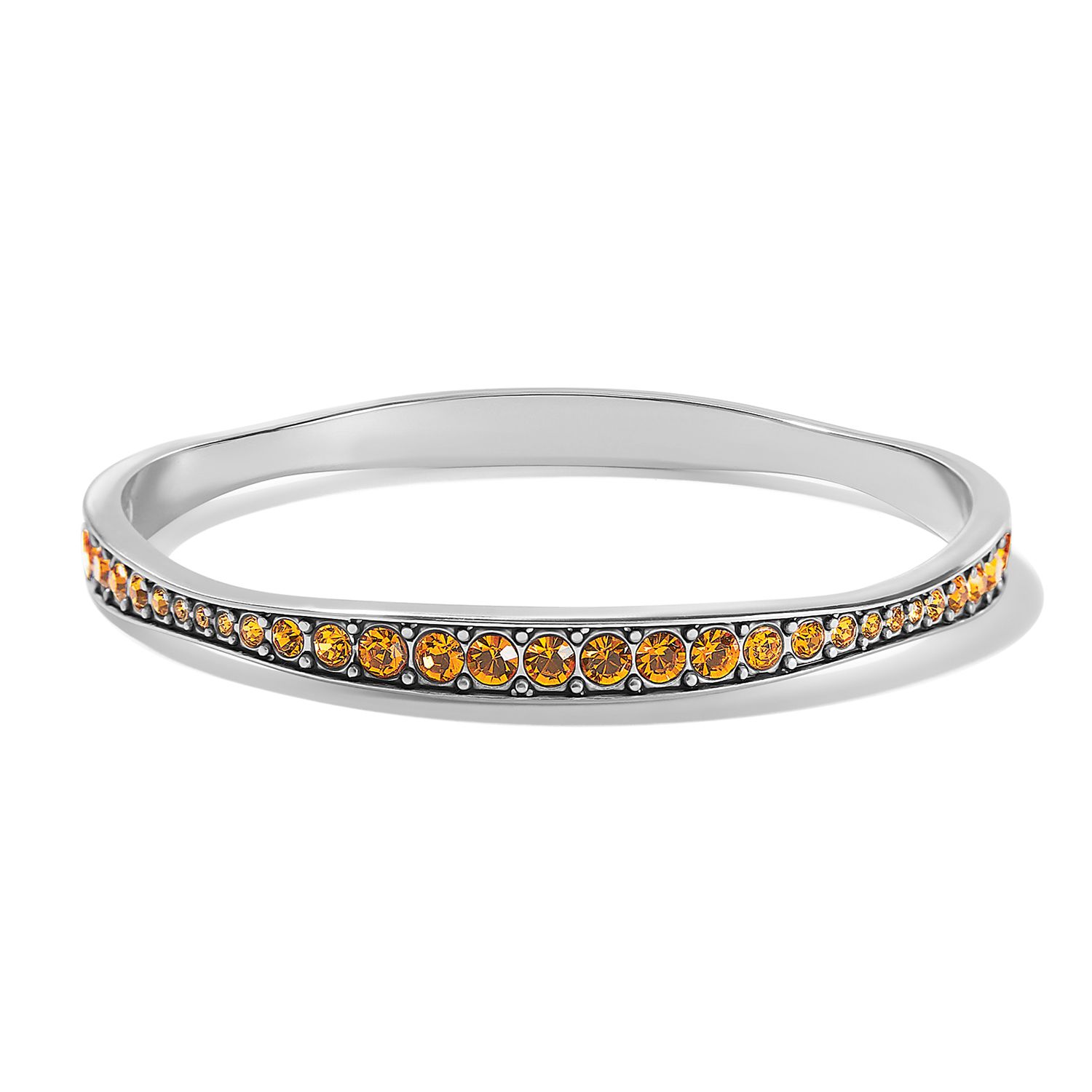 Light Hearted Crystal  Bangle (Topaz)