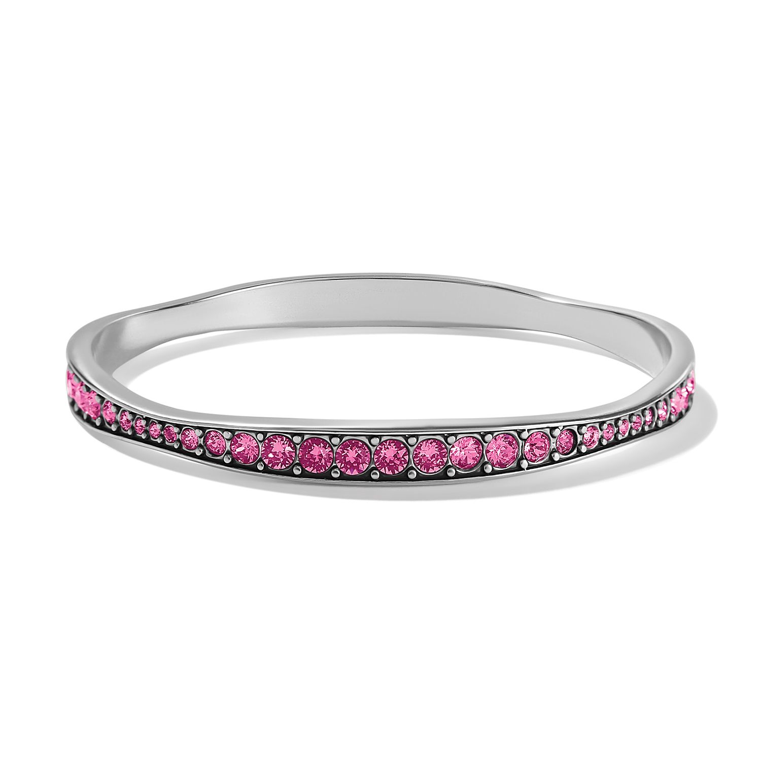 Light Hearted Crystal  Bangle (Rose)
