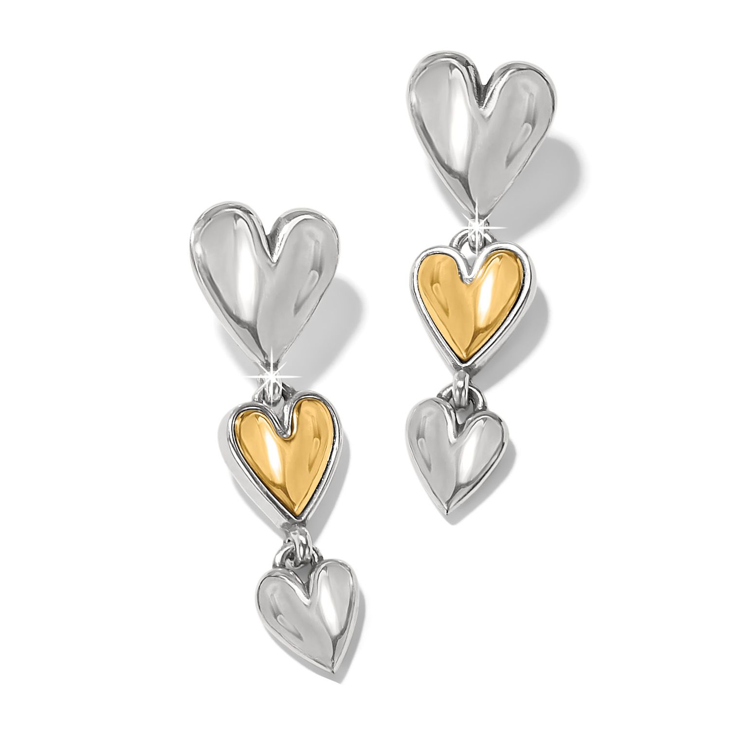 Cascade Heart Drop Earrings