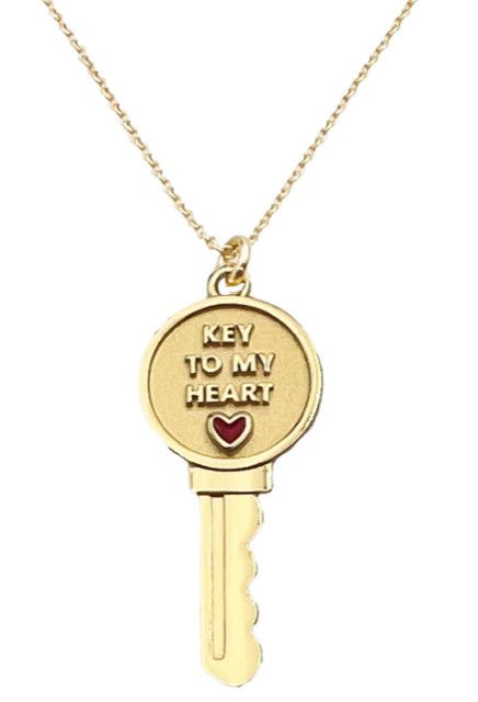 Key To My Heart Necklace Gold