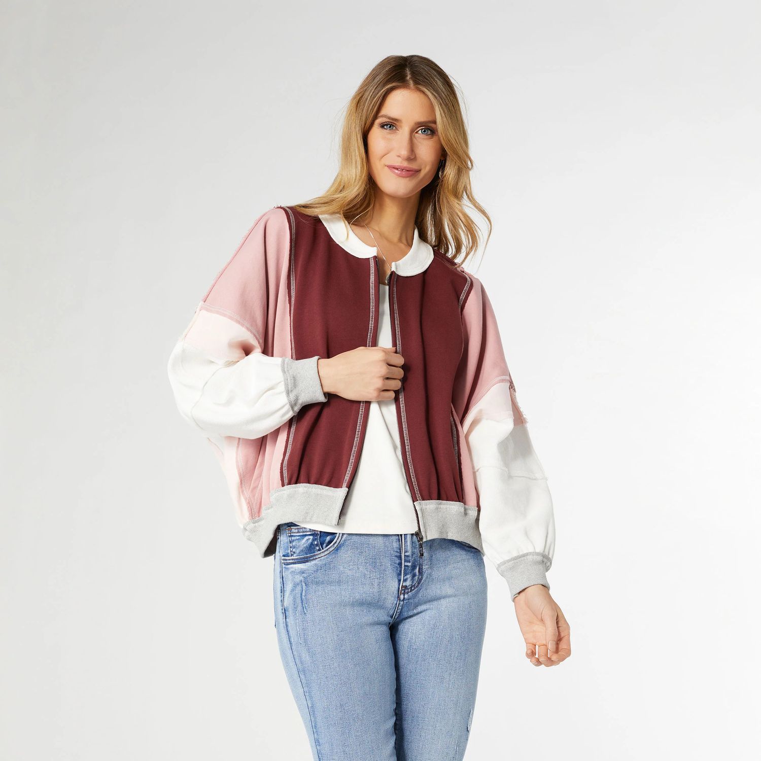 Casual Colorblock Sweatshirt