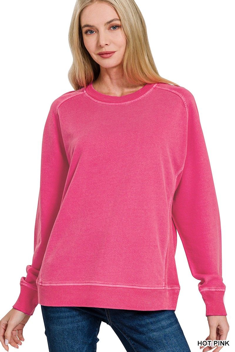 French Terry Pigment Washed Sweatshirt