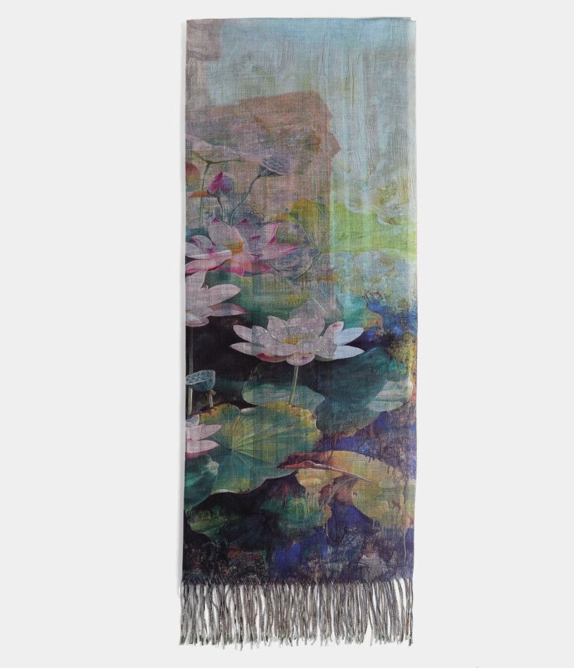 Scenic 2-in-1 Scarf Lily Pad