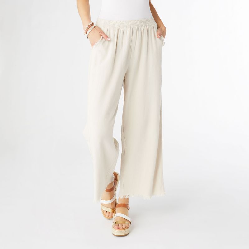 River Flowy Pant With Side Pockets - Sand