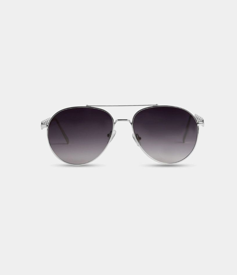 Andie Vada Sunglasses - Silver/Black