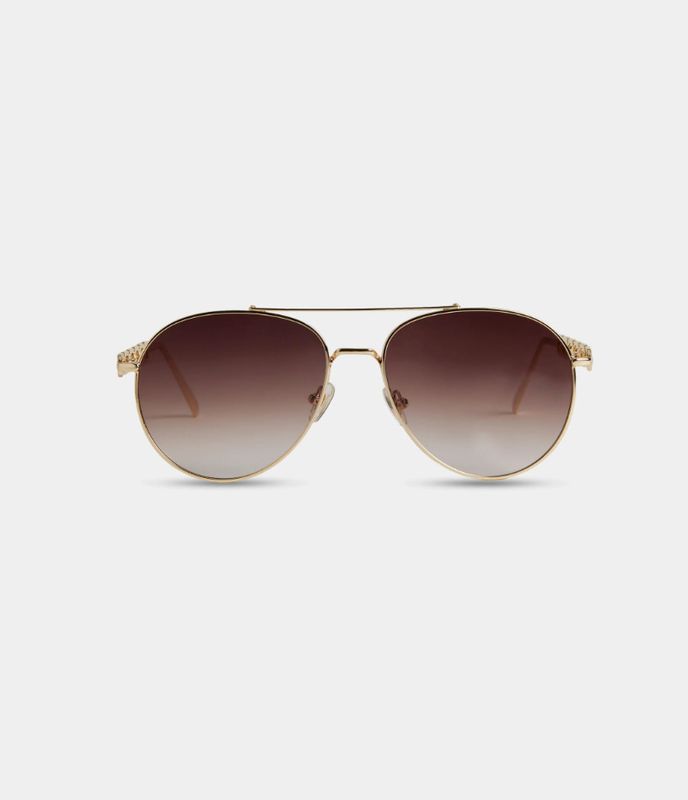 Andie Vada Sunglasses - Gold/Brown