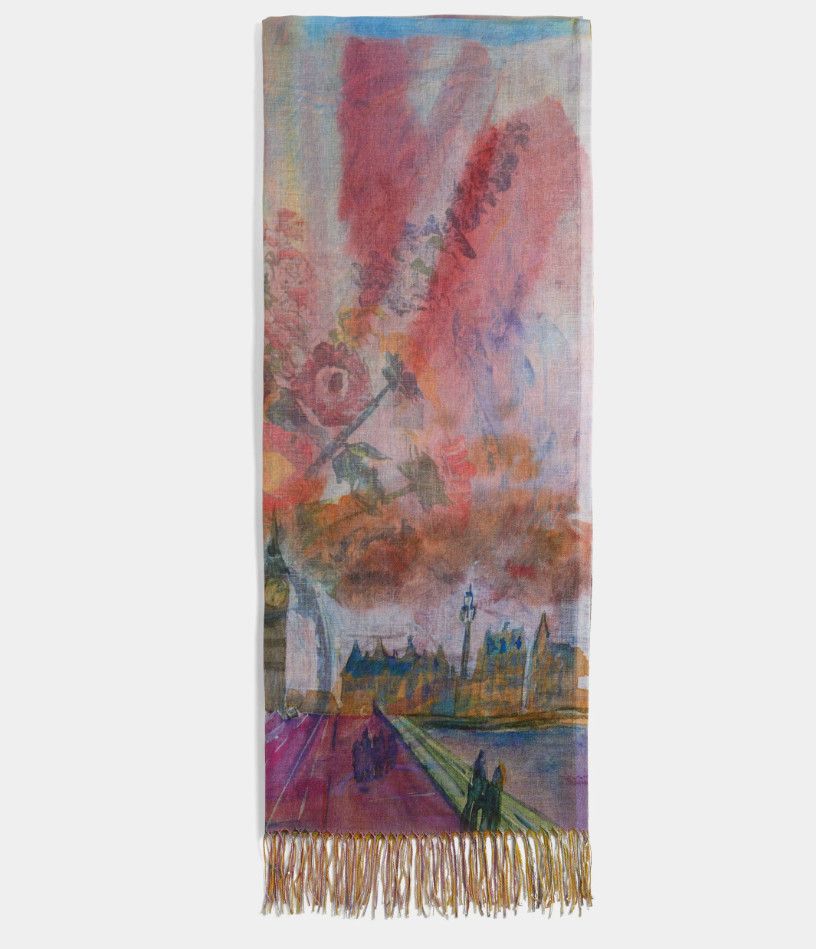 Scenic 2-in1 Scarf - Floral Vase