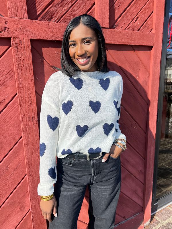 Valentine Heart Knit Sweater