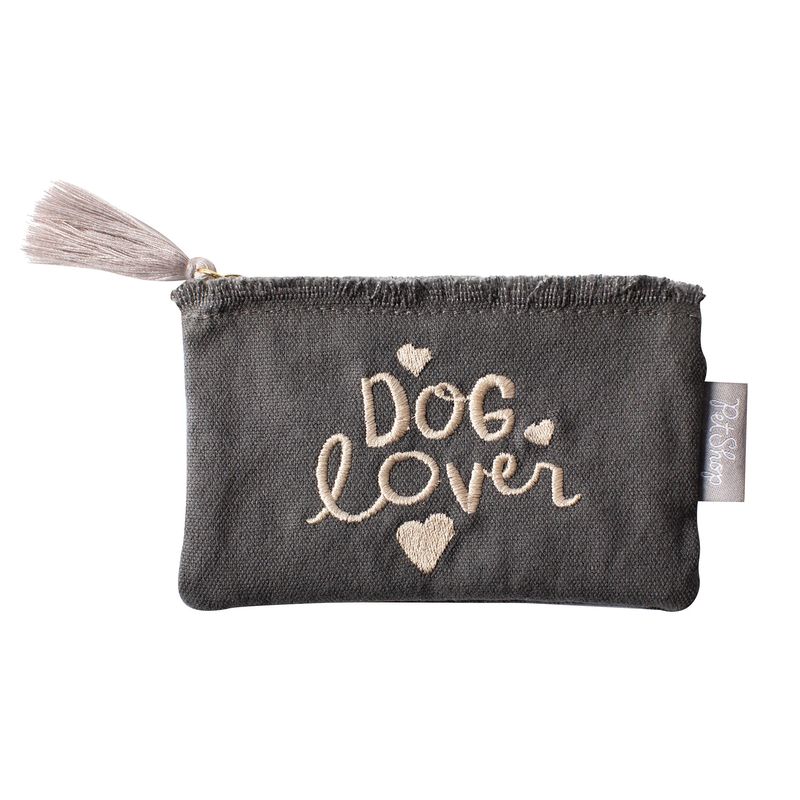 Dog Lover Heart Coin Pouch with Tassel