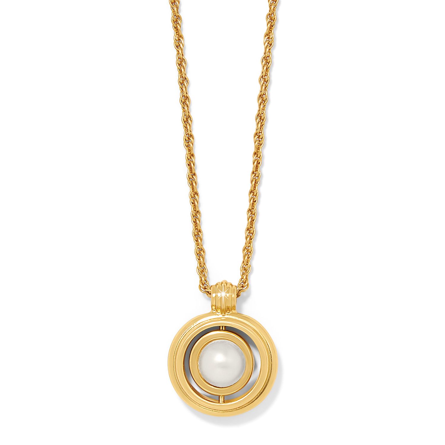 Ferrara Classic Pearl Reversible Gold Necklace