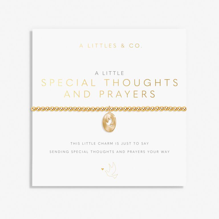 A Little Special Thoughts and Prayers Bracelet Gold