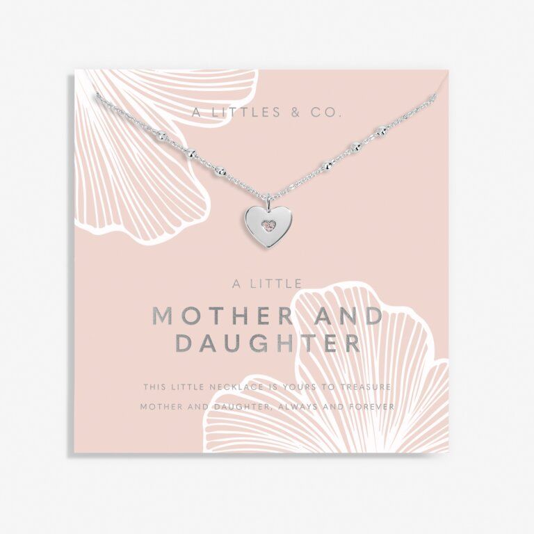 A Little Mother and Daughter Necklace Silver