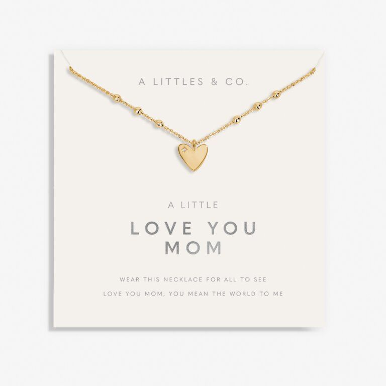 A Little Love You Mom Necklace Gold