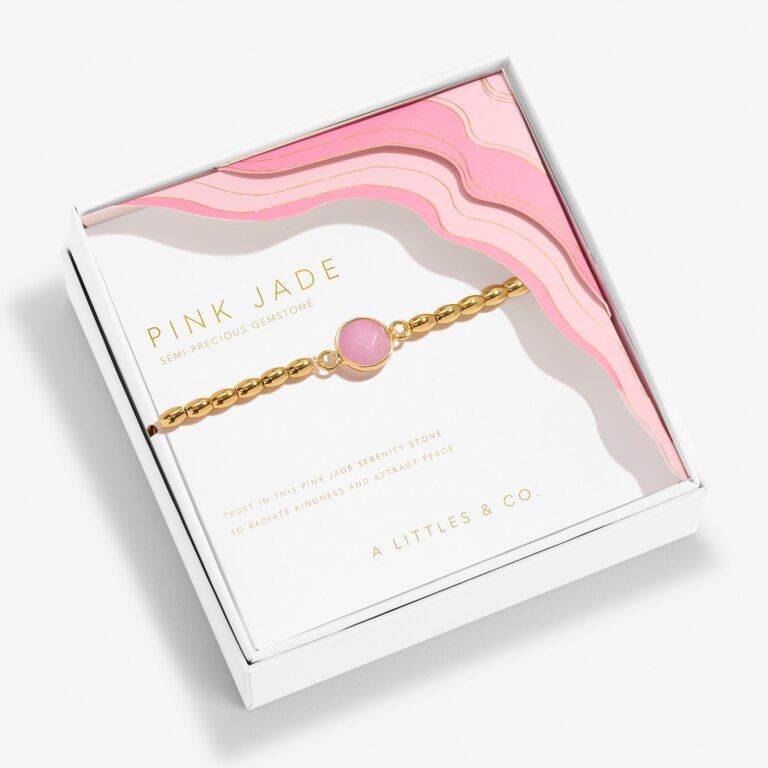 Serenity Stone Pink Jade Bracelet