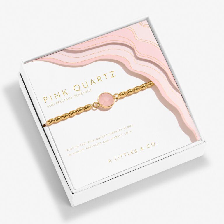 Serenity Stone Pink Quartz Bracelet