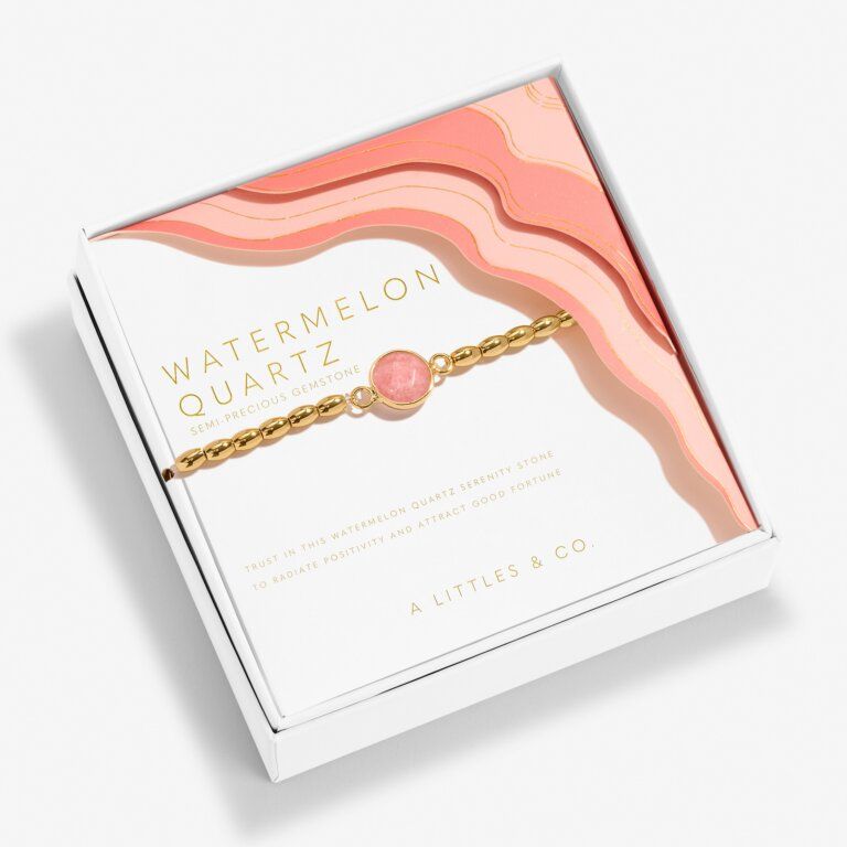 Serenity Stone Watermelon Quartz Bracelet
