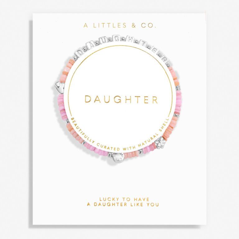 Happy Little Moments Daughter Bracelet Silver